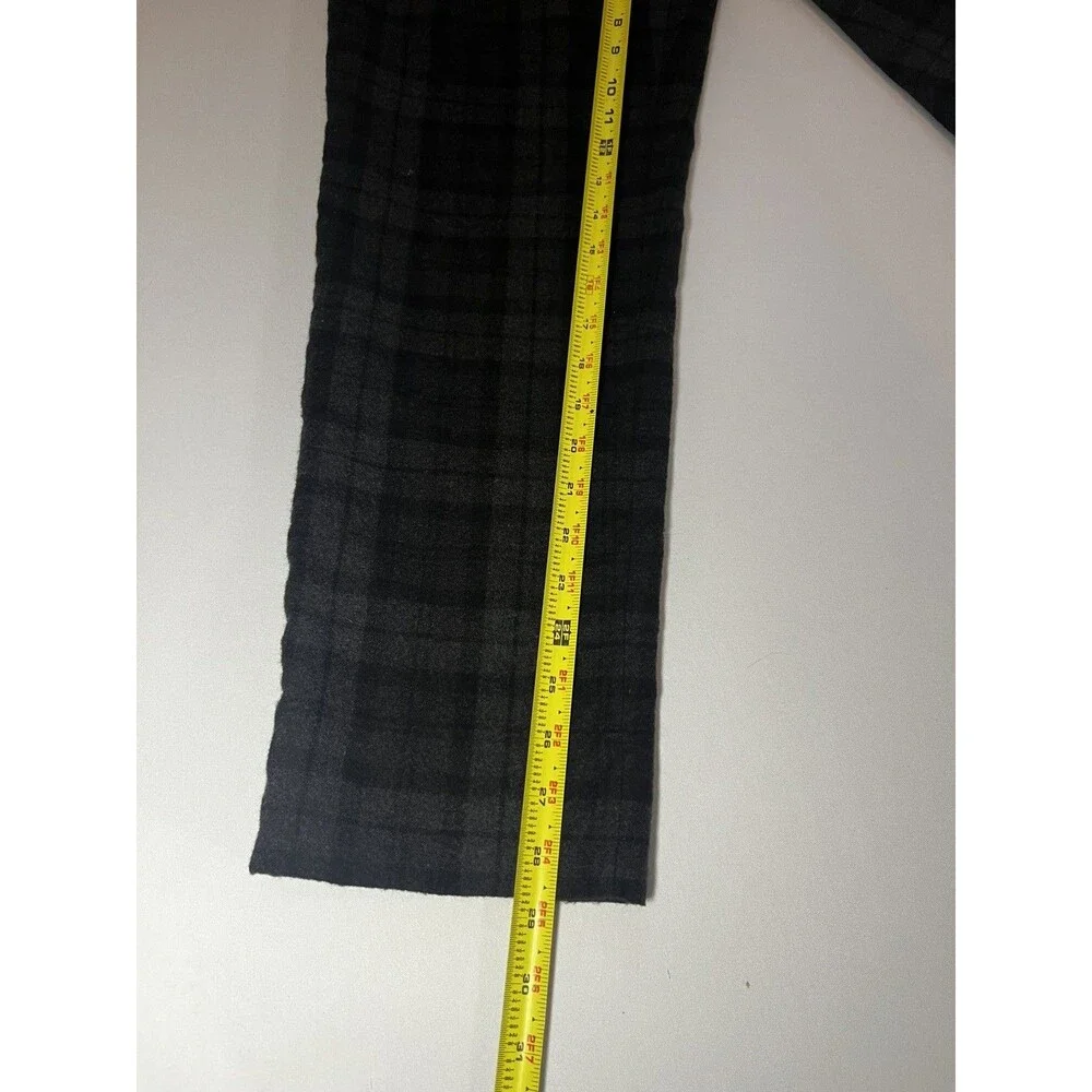 Brooks Brothers Milano Fit Wool Plaid Dress Pants – Men’s 35x29 – Gray/Black